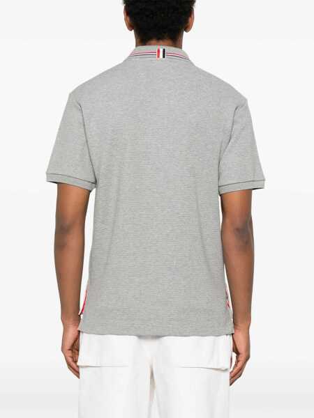 Tricouri Polo Thom Browne Thom Browne Polo Shirts GREY Barbati (BM 18097059) 3