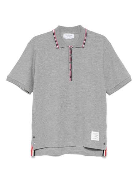 Tricouri Polo Thom Browne Thom Browne Polo Shirts GREY Barbati (BM 18097059) 1