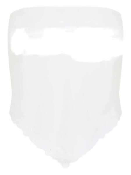 Topuri Miu Miu Miu Miu Top Tela Fiammata Ricamo Fiori Beige Femei (BM 18097098) 1