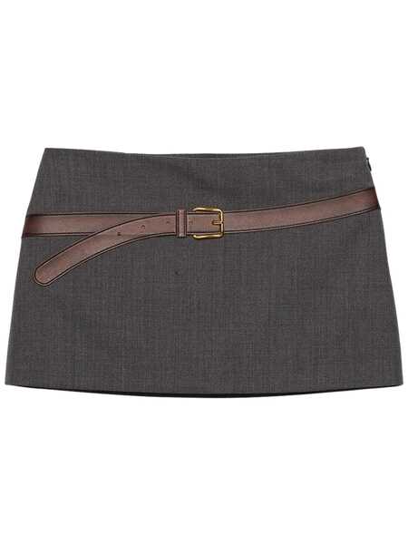 Fuste Prada Prada Gonna Lana Tec ARDESIA Femei (BM 18097230) 1