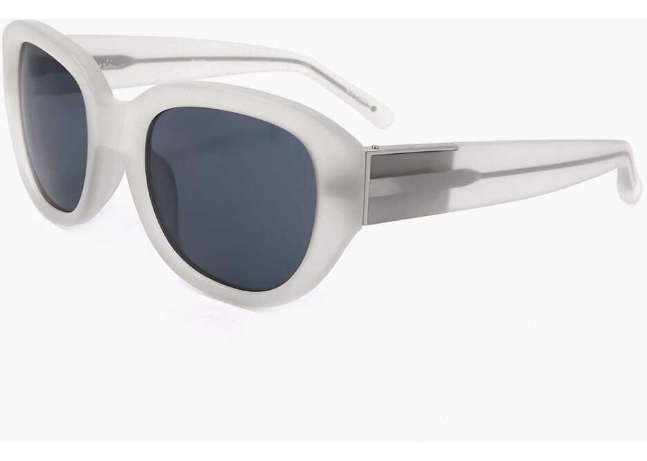 Ochelari de soare LINDA FARROW Phillip Lim Wayfarer Sunglasses With See Through Frame White Femei (BM 18098179) 2