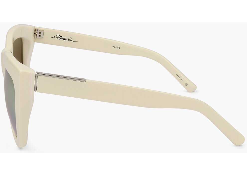 Ochelari de soare LINDA FARROW Phillip Lim Wayfarer Sunglasses With Gradient Lenses White Femei (BM 18098182) 3