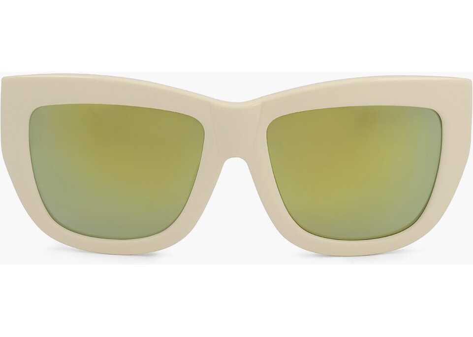 Ochelari de soare LINDA FARROW Phillip Lim Wayfarer Sunglasses With Gradient Lenses White Femei (BM 18098182) 1