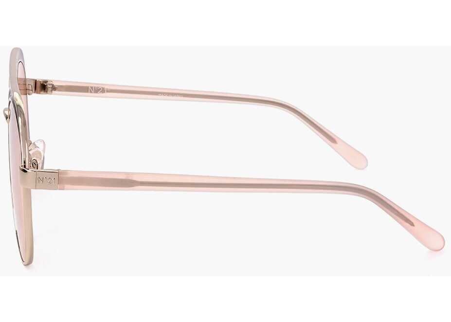 Ochelari de soare LINDA FARROW No 21 Aviator Sunglasses With Metal Frame Pink Femei (BM 18098188) 3