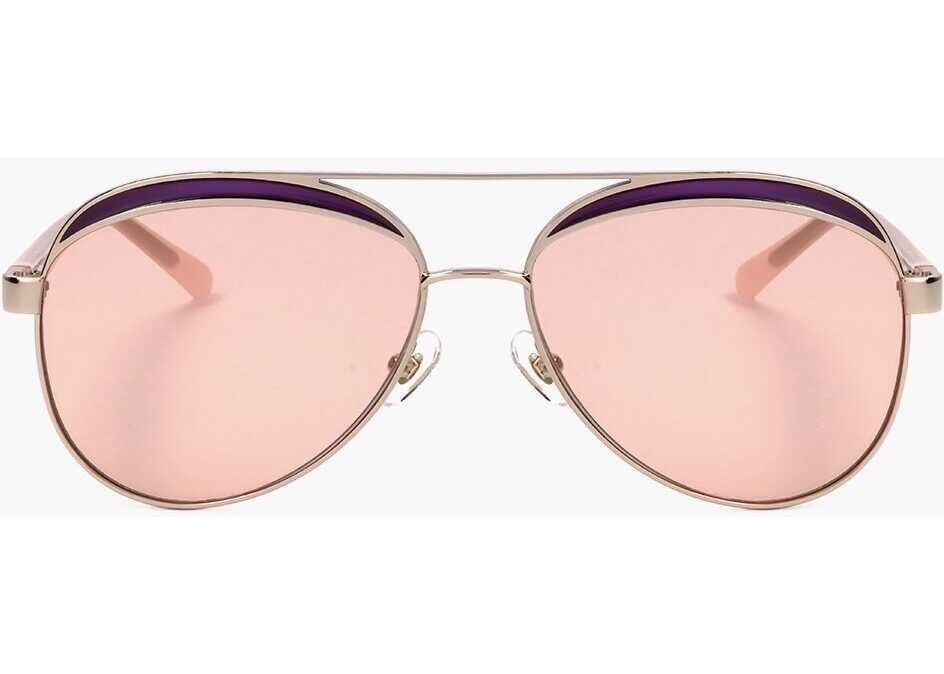 Ochelari de soare LINDA FARROW No 21 Aviator Sunglasses With Metal Frame Pink Femei (BM 18098188) 1