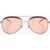 LINDA FARROW No 21 Aviator Sunglasses With Metal Frame Pink