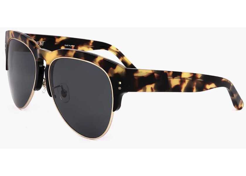 Ochelari de soare LINDA FARROW Erdem Clubmaster Sunglasses With Tortoiseshell Frame Brown Femei (BM 18098191) 2