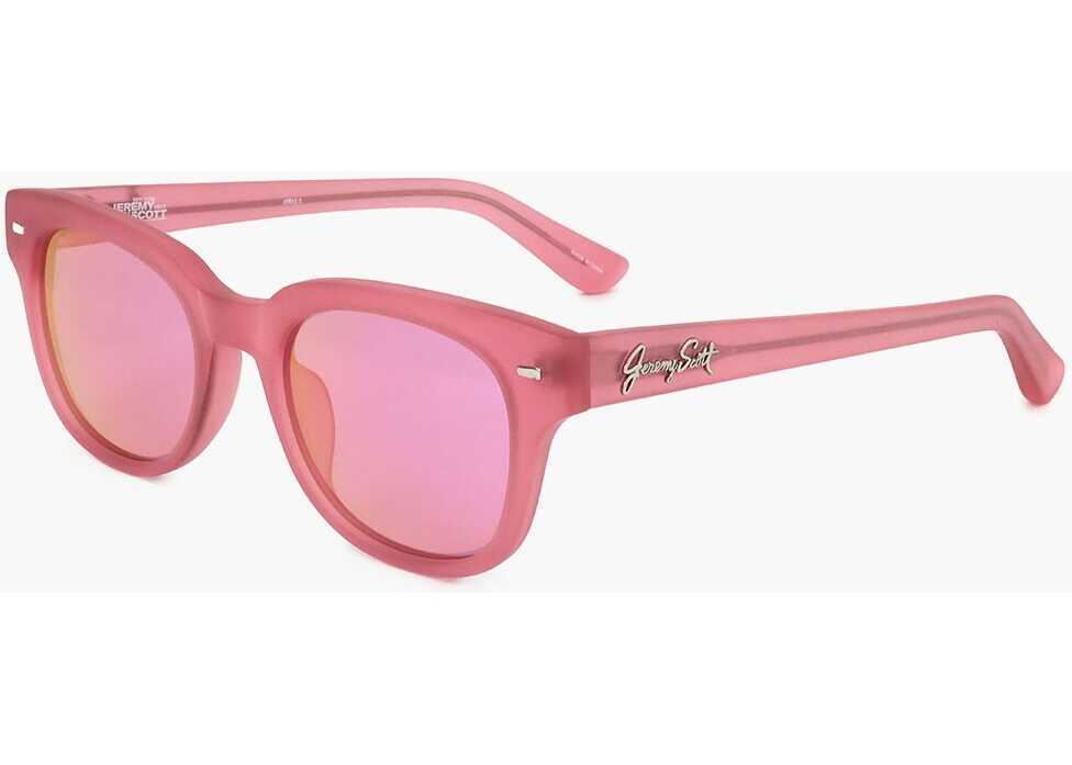 Ochelari de soare LINDA FARROW Jeremy Scott Wayfarer Sunglasses With Matte Frame Pink Femei (BM 18098194) 2