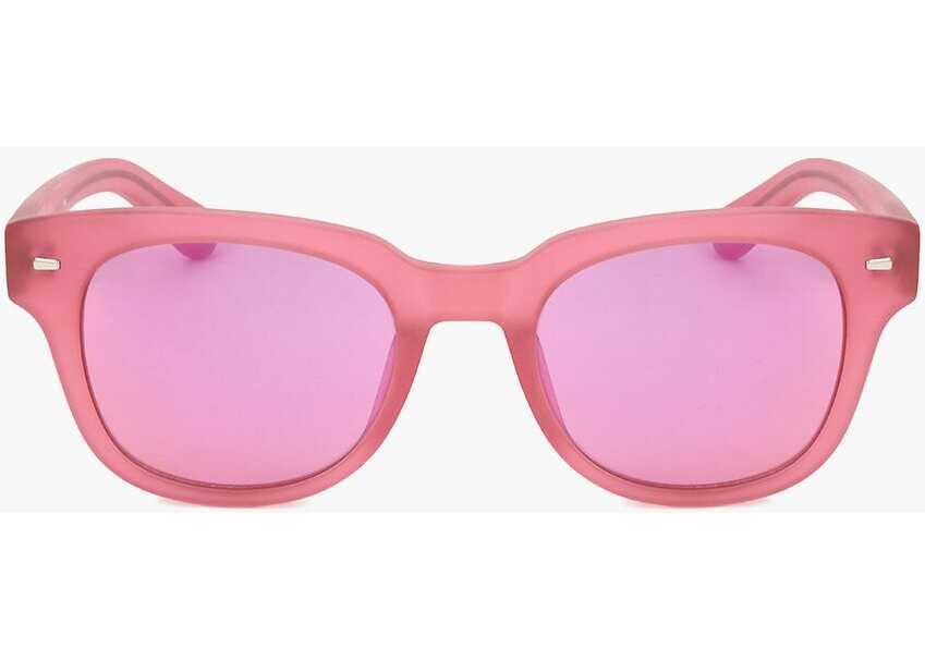 Ochelari de soare LINDA FARROW Jeremy Scott Wayfarer Sunglasses With Matte Frame Pink Femei (BM 18098194) 1