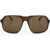 LINDA FARROW Dries Van Noten Rectangular Sunglasses With Plastic Frame Brown