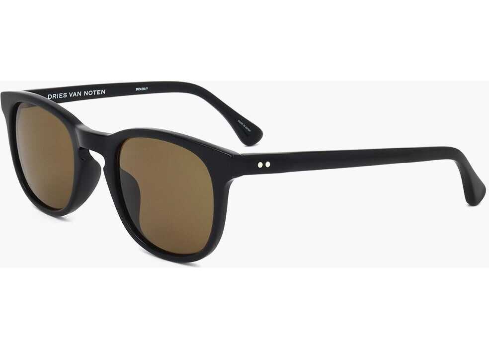 Ochelari de soare LINDA FARROW Dries Van Noten Wayfarer Sunglasses With Monochrome Lenses Black Barbati (BM 18098221) 2