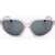 LINDA FARROW Dries Van Noten Cat-Eye Sunglasses With Transparent Frame White