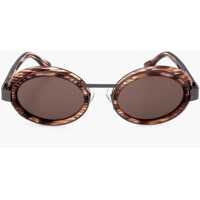 Ochelari de soare Dries Van Noten Oval Sunglasses With Animal Patterned Motif Femei