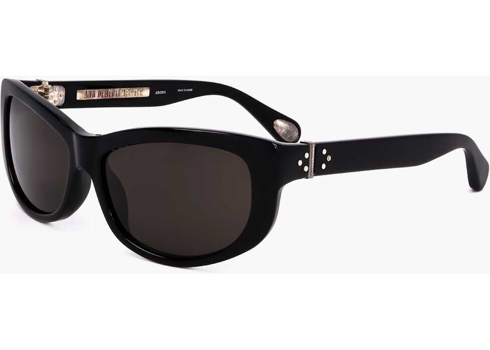 Ochelari de soare LINDA FARROW Ann Demeulemeester Rectangular Designed Sunglasses Black Femei (BM 18098248) 2