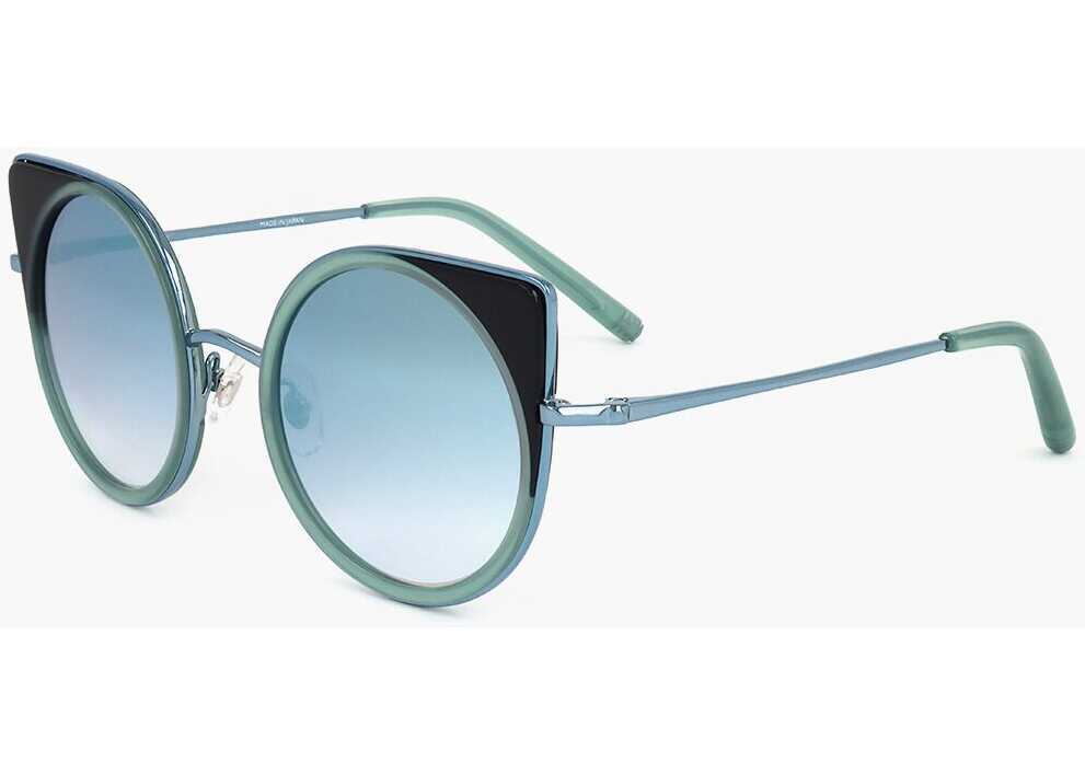 Ochelari de soare LINDA FARROW Matthew Williamson Cat-Eye Sunglasses Wiith Gradient Lenses Light Blue Femei (BM 18098263) 2