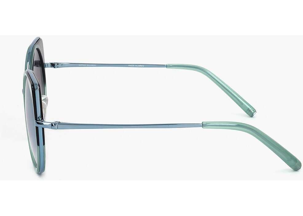 Ochelari de soare LINDA FARROW Matthew Williamson Cat-Eye Sunglasses Wiith Gradient Lenses Light Blue Femei (BM 18098263) 3