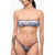 DSQUARED2 Floral-Motif Bandeau Bikini Top Multicolor