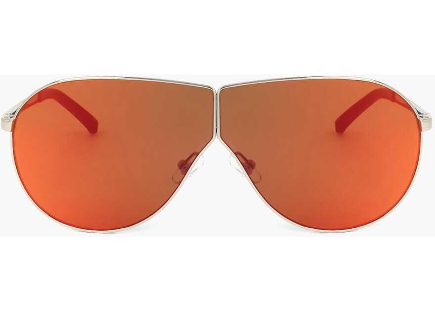 Ochelari de soare LINDA FARROW Phillip Lim Full-Lens Aviator Sunglasses Orange Femei (BM 18098275) 1