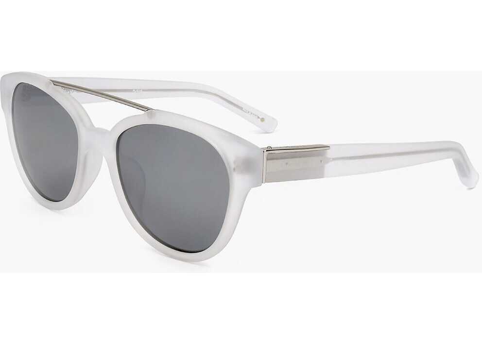 Ochelari de soare LINDA FARROW Phillip Lim Aviator Sunglasses With See Through Frame White Femei (BM 18098287) 2