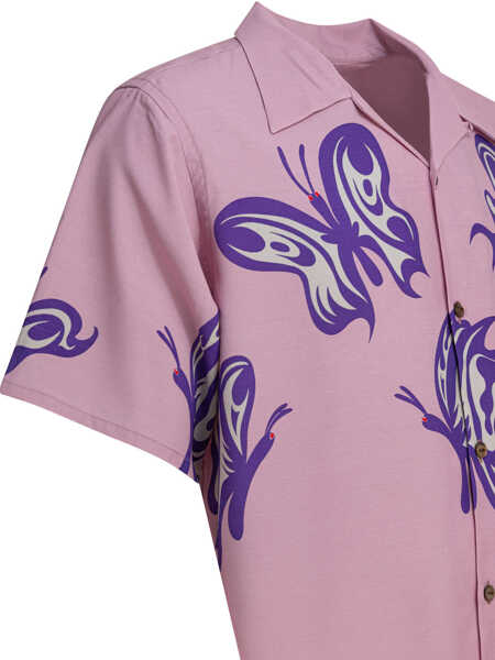 Camasi casual NEEDLES One-Up shirt Pink Barbati (BM 18098448) 4