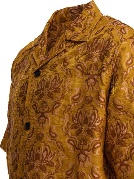 Camasi casual NEEDLES Shirt Cabana Yellow Barbati (BM 18098463) 4