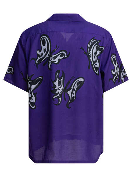 Camasi casual NEEDLES One-Up shirt Purple Barbati (BM 18098475) 2