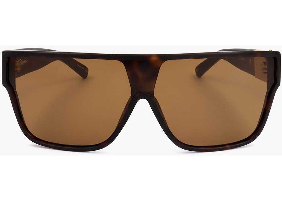 Ochelari de soare LINDA FARROW Phillip Lim Shield Sunglasses With Tortoiseshell Frame Brown Barbati (BM 18098563) 1