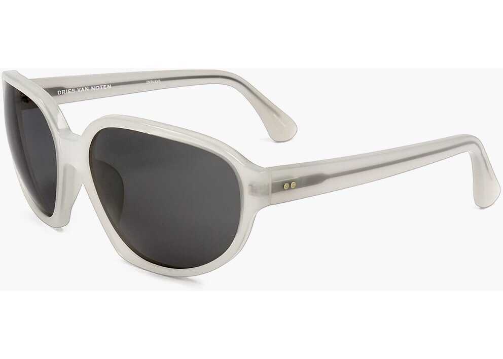 Ochelari de soare LINDA FARROW Dries Van Noten Cat-Eye Sunglasses With Matte Frame White Femei (BM 18098569) 2