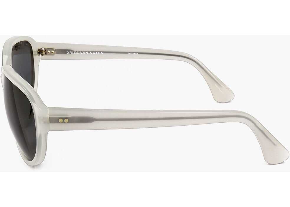Ochelari de soare LINDA FARROW Dries Van Noten Cat-Eye Sunglasses With Matte Frame White Femei (BM 18098569) 3