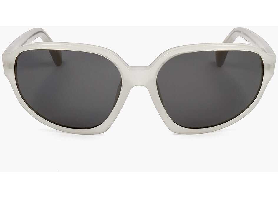Ochelari de soare LINDA FARROW Dries Van Noten Cat-Eye Sunglasses With Matte Frame White Femei (BM 18098569) 1