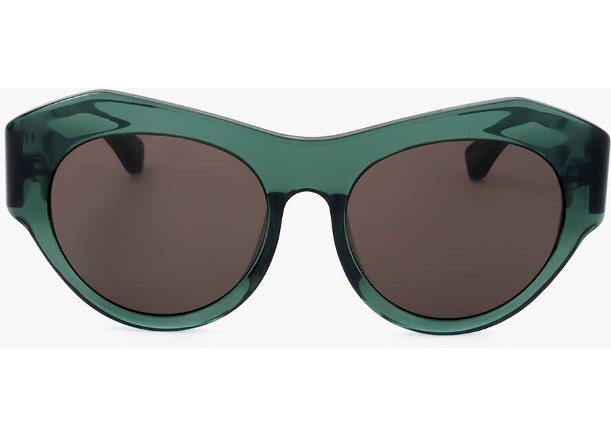 Ochelari de soare LINDA FARROW Dries Van Noten Sunglasses With See Through Frame Green Femei (BM 18098578) 1