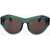 LINDA FARROW Dries Van Noten Sunglasses With See Through Frame Green