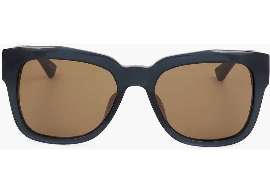 Ochelari de soare LINDA FARROW Dries Van Noten Wayfarer Sunglasses With See Through Frame Blue Femei (BM 18098596) 1