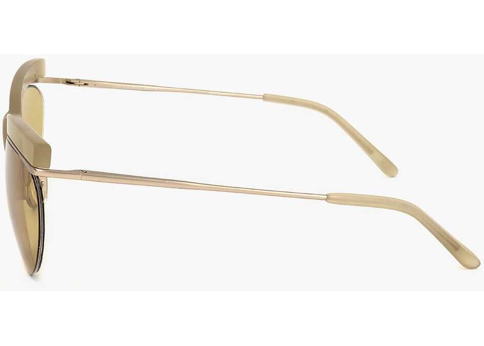 Ochelari de soare LINDA FARROW Dries Van Noten Clubmaster Sunglasses With V-Shaped Bridge Yellow Femei (BM 18098599) 3