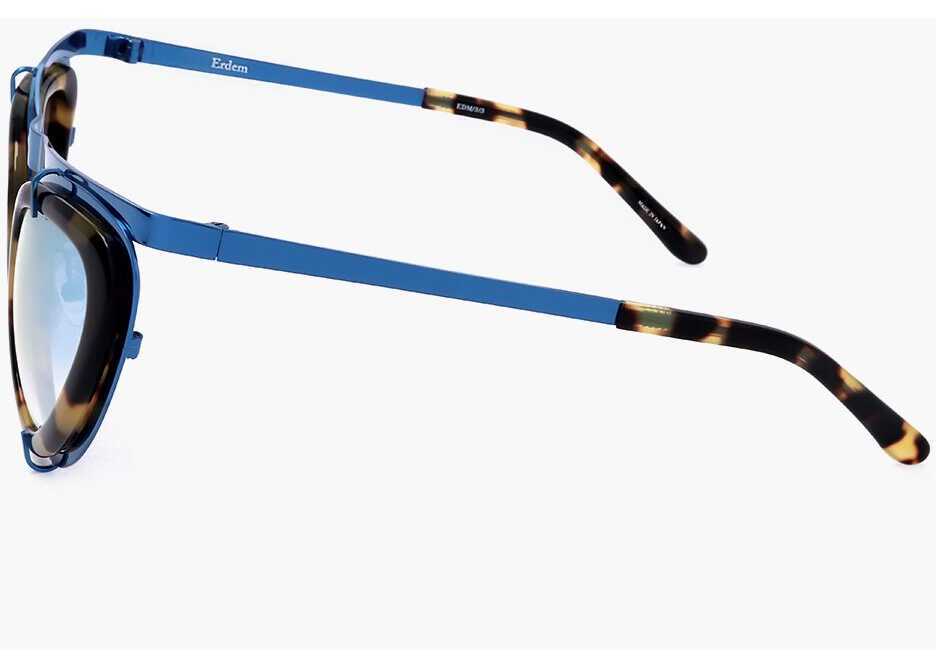 Ochelari de soare LINDA FARROW Erdem Cat-Eye Sunglasses With Tortoiseshell Patterned Frame Brown Femei (BM 18098605) 3