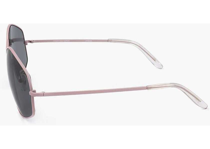 Ochelari de soare LINDA FARROW Dries Van Noten Pentagonal Sunglasses With Double Bridge Silver Femei (BM 18098608) 3