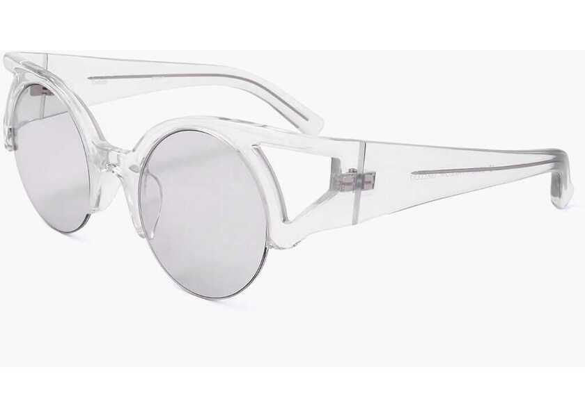 Ochelari de soare LINDA FARROW Erdem Cat-Eye Sunglasses With Transparent Frame White Femei (BM 18098620) 2