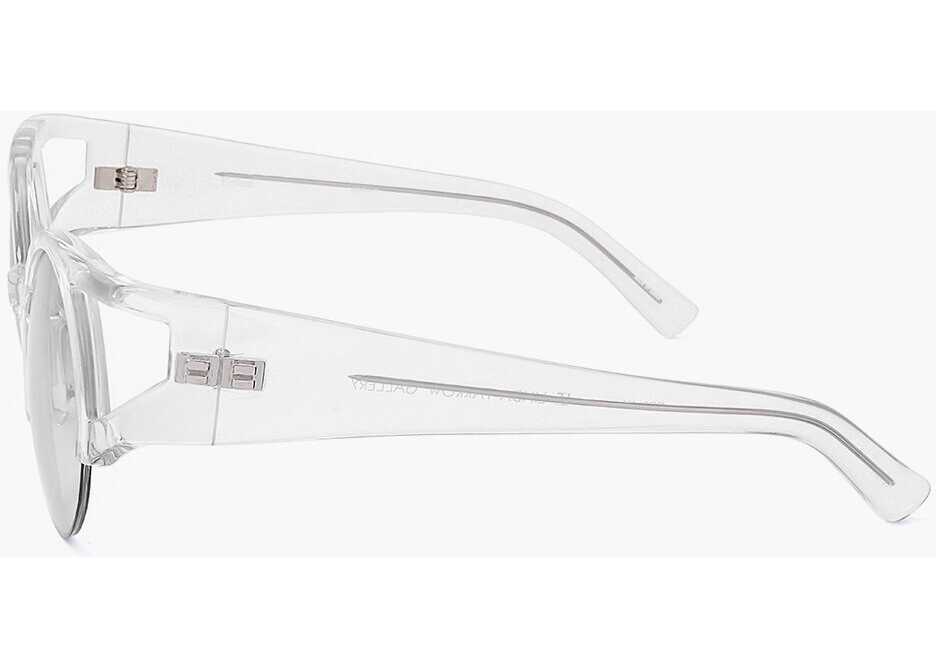 Ochelari de soare LINDA FARROW Erdem Cat-Eye Sunglasses With Transparent Frame White Femei (BM 18098620) 3