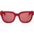 LINDA FARROW Phillip Lim Wayfarer Sunglasses With Ton-Sur-Ton Lenses Red