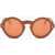 LINDA FARROW Phillip Lim Full-Lens Designed Oval Sunglasses Orange