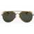 LINDA FARROW Dries Van Noten Aviator Sunglasses With Plastic Frame Brown
