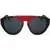 LINDA FARROW Kris Van Assche Aviator Sunglasses With Two-Tone Frame Black