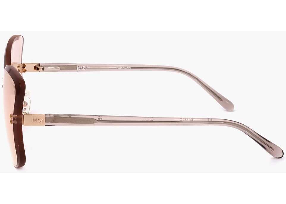 Ochelari de soare LINDA FARROW No 21 Butterfly Sunglasses With Full-Lens Design Pink Femei (BM 18098665) 3