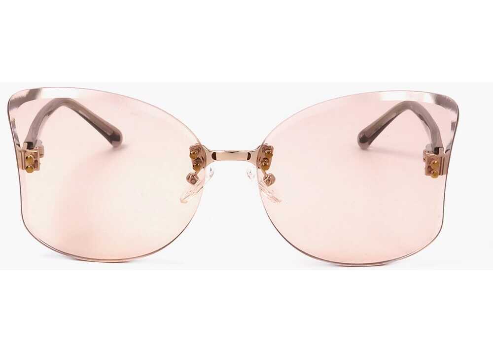 Ochelari de soare LINDA FARROW No 21 Butterfly Sunglasses With Full-Lens Design Pink Femei (BM 18098665) 1