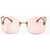 LINDA FARROW No 21 Butterfly Sunglasses With Full-Lens Design Pink