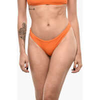 Bikini Solid Color Bikini Bottom With Contrasting Logo Femei