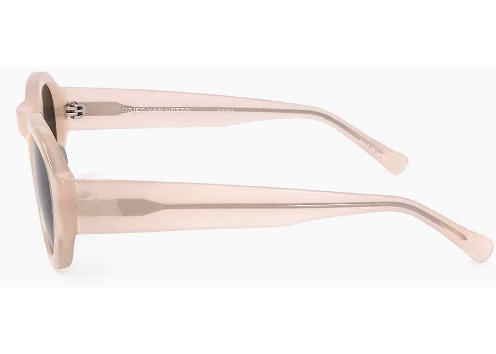 Ochelari de soare LINDA FARROW Dries Van Noten Oval Sunglasses With See Through Frame Pink Femei (BM 18098776) 3