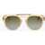 LINDA FARROW Dries Van Noten Aviator Sunglasses With Metal Detail Yellow