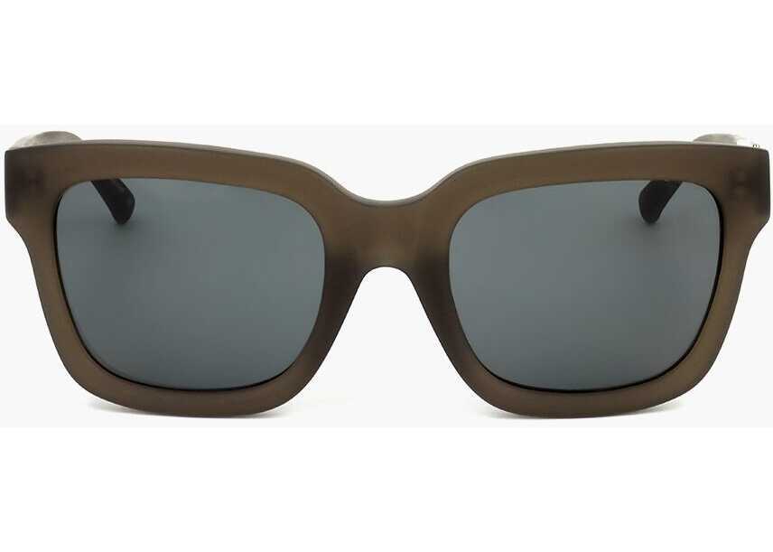 Ochelari de soare LINDA FARROW Phillip Lim Wayfarer Sunglasses With See Through Frame Brown Barbati (BM 18098788) 1