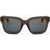 LINDA FARROW Phillip Lim Wayfarer Sunglasses With See Through Frame Brown
